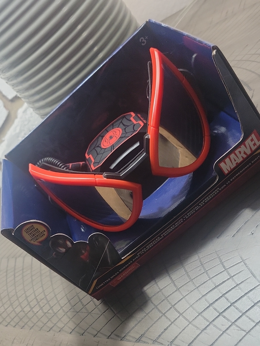 Marvel Miles Morales Light-Up Goggles in Black and Red